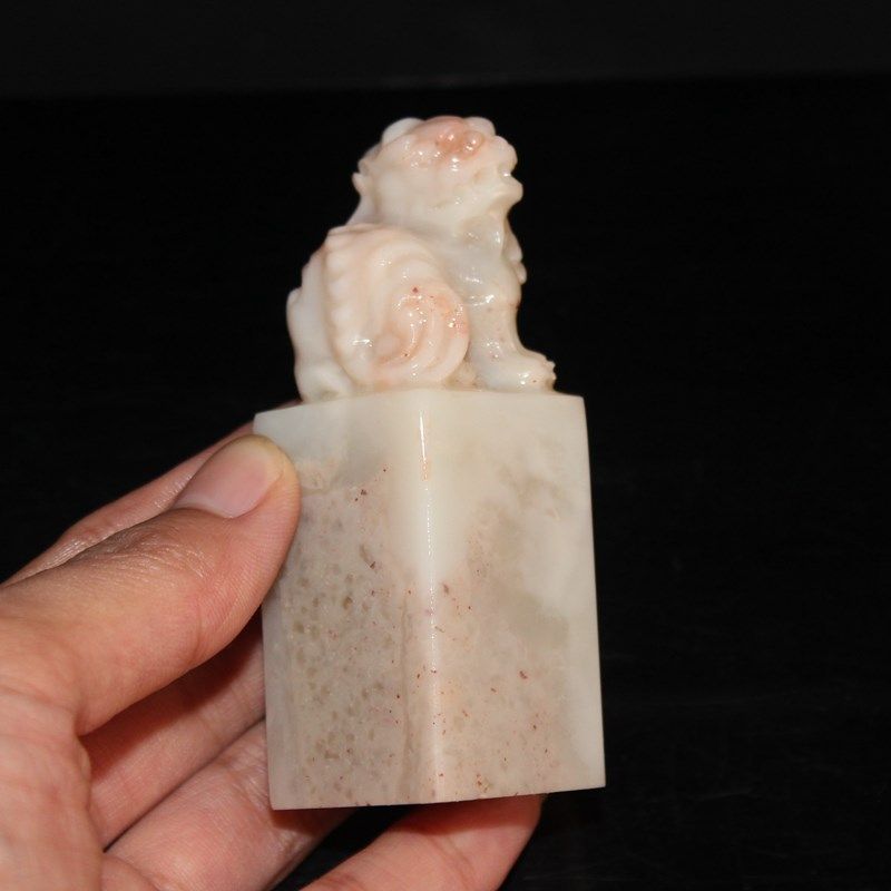 篆刻印章书法字画定做寿山石老挝石玉玺古兽狮印钮玉石章料礼品章