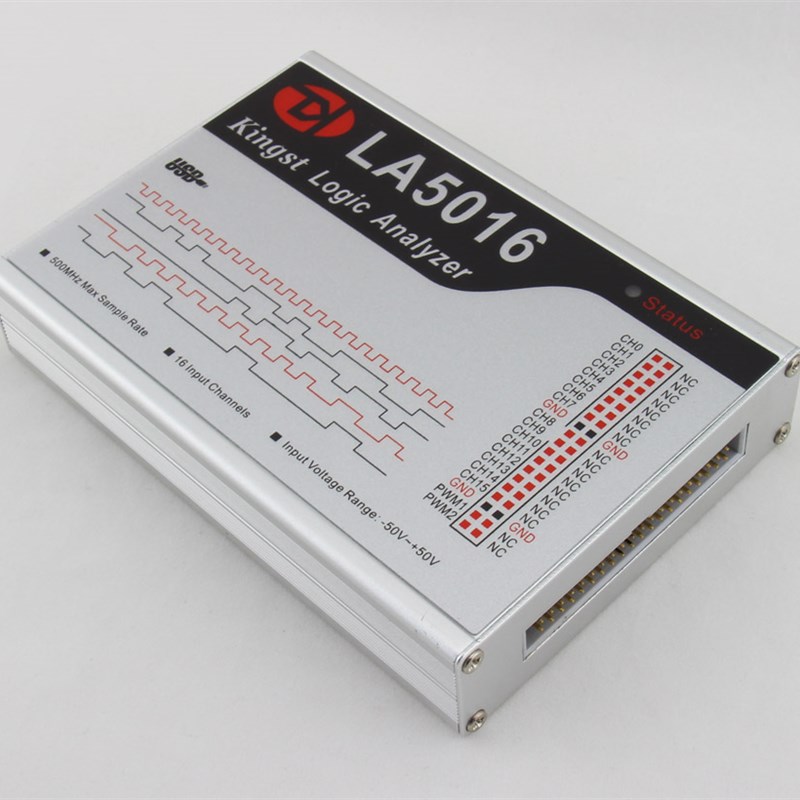 Kingst  LA5016 usb 逻辑分析仪 16路全通道500M采样率便携示波器