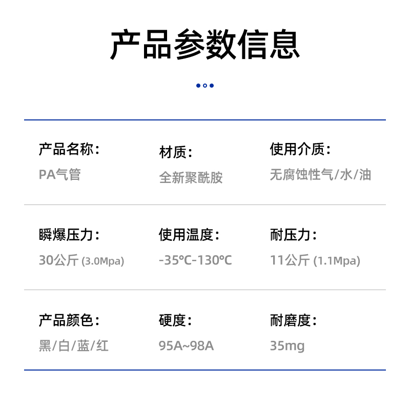 PA6尼龙管润滑油管高压防爆透明油路塑料硬管4mm6mm8mm塑料气管机
