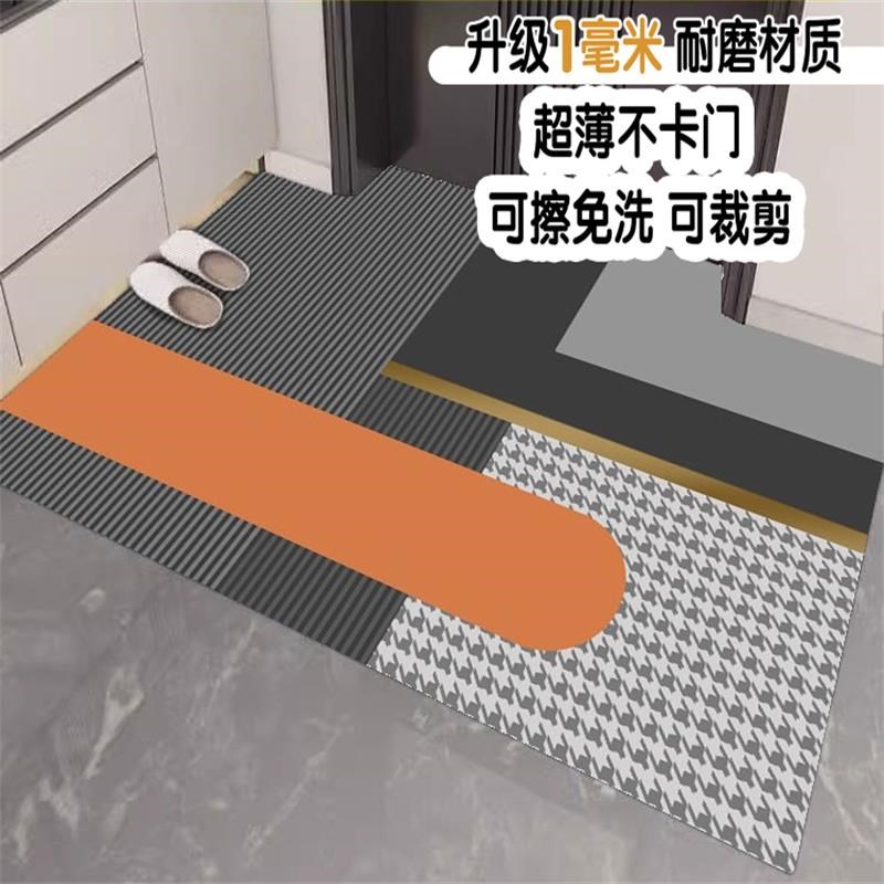 超薄PVC地垫入户门1mm门垫新款防水防滑免洗耐脏家用脚垫天津地毯