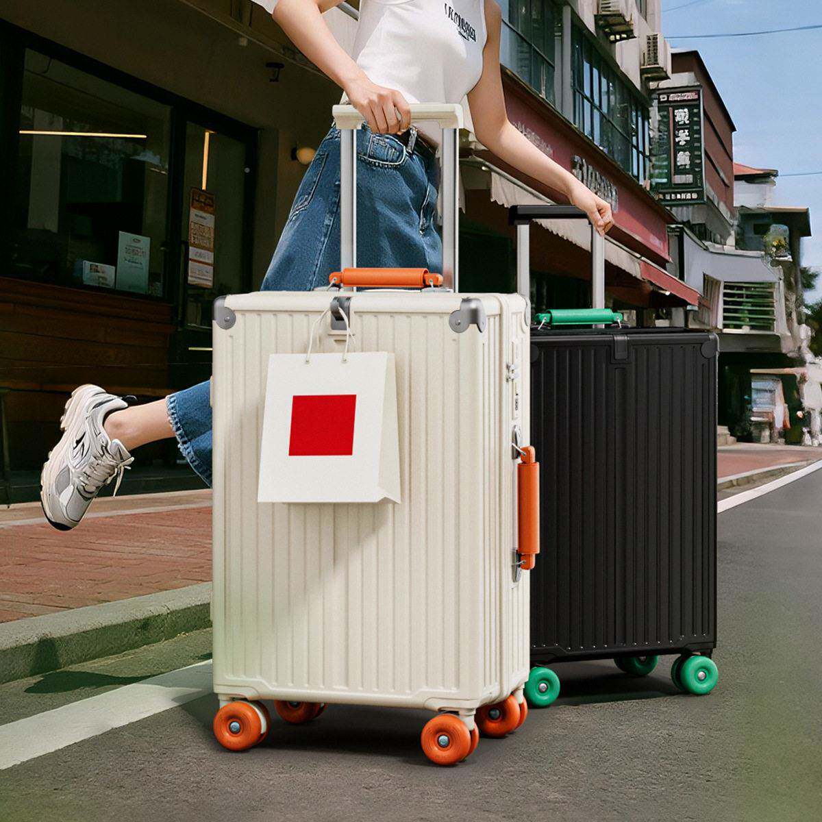2025新款行箱0女寸学生密码登机李旅行皮拉杆箱小型2轻LJR便手提