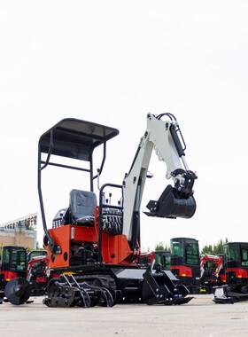 多功能果园农用小型挖掘机 HT08履带式微型挖土机 一机多用小钩机