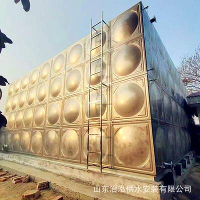 锈DRZ钢不温水箱 套村镇集中供水设备 智慧泵房配不锈钢水保箱