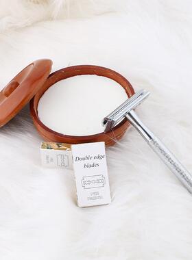 厂家直供手安全封式闭双刃刀头士金属礼品动刮D657男刀老式剃刀刮