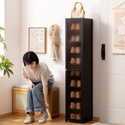 简易鞋架子鞋家柜木制宿舍占小放门58330口多层防尘入门鞋架子地