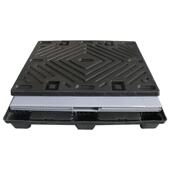 塑料折流叠围板箱汽配专用物BZJ周转围板箱注塑天盖包装 周地转箱