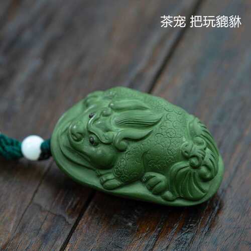 宜兴紫砂茶宠貔貅摆件雕塑创意茶盘装饰配件把玩挂件茶具厂家