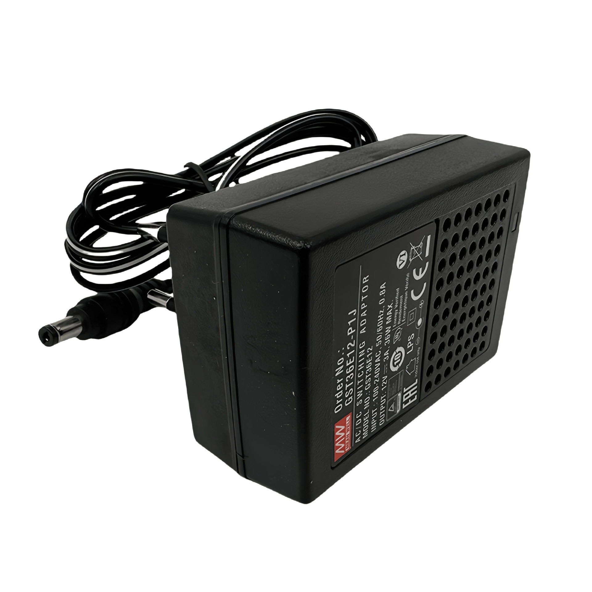 明纬电源GST36E05-P1JAC-DC高信赖性绿色工业用36W适配器