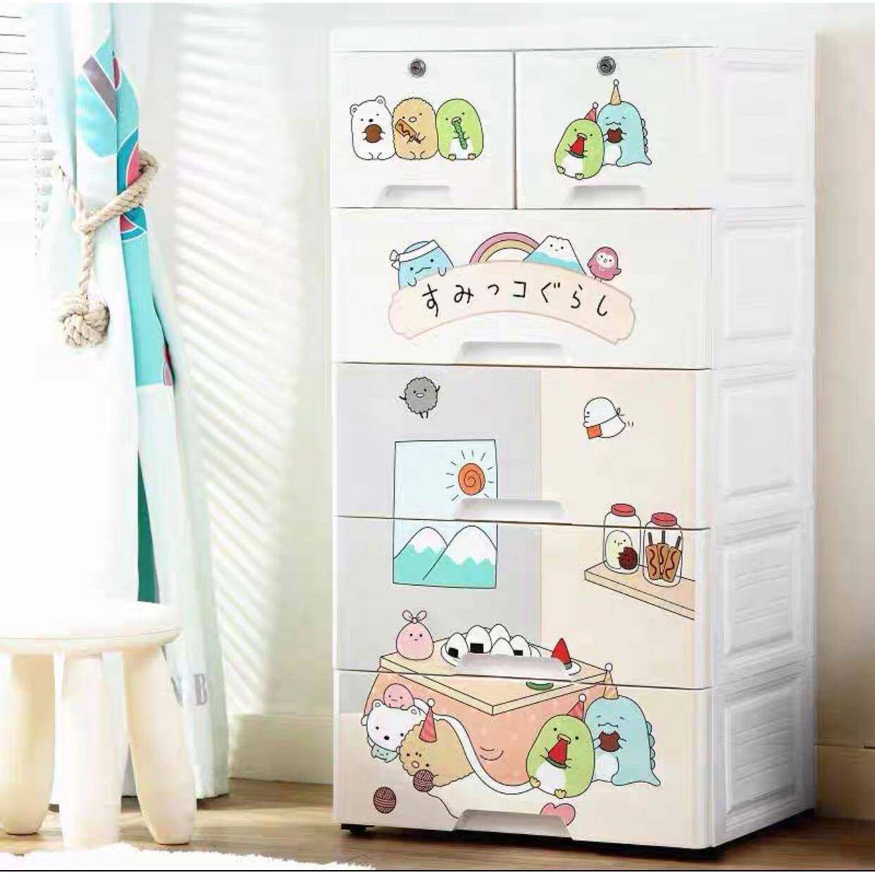 50面宽五层加厚塑料抽屉式卡通宝宝衣柜儿童收纳柜家用储物五斗柜,节庆用品/礼品,新娘配件,淘宝优惠券,粉丝福利购,淘宝优惠卷