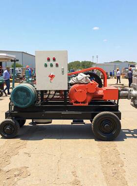 BW70双缸砂浆注浆机11KW卧式水泥砂浆注浆泵活塞式高压灌浆泵