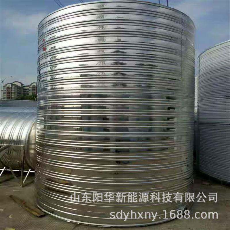 直销304不锈钢保温水箱水塔圆形立式1吨2吨3吨保温水箱水桶
