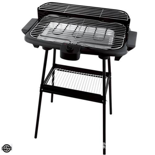 外贸出口带支架电烧烤炉家用电烤盘无烟铁板烧bbq烧烤架户外便携