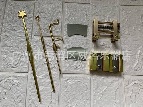小提琴音柱钩夹 音柱尺夹具磨具工具音叉维修提琴工具套装8件套