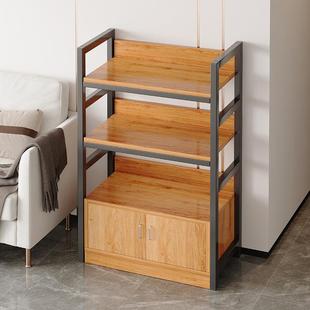 柜子储物柜落地客厅置物柜大容量收纳架沙发旁多层建议书柜矮书架