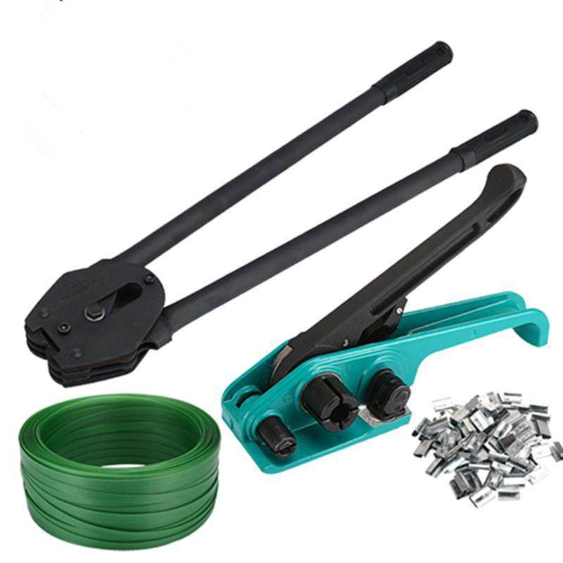 跃豹供应手动1608塑钢带打包机套餐手工加强耐磨拉紧器塑钢钳