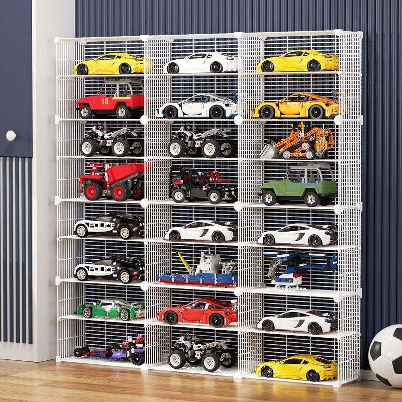 玩具车收纳架置物架神器客厅靠墙多层儿童汽车收纳柜摆放展示架子