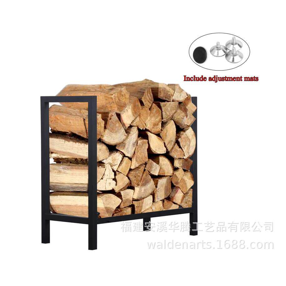 Fireside60.96厘米柴木架室内/室外黑色金属木木木架架