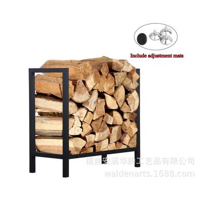 Fireside60.96厘米柴木架室内/室外黑色金属木木木架架