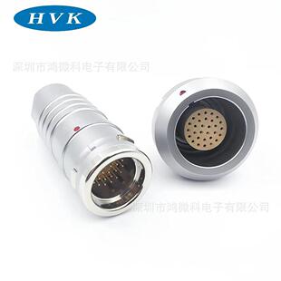 兼容雷莫sdi航空插头同轴多芯连接器射频航插4K高清视频信号一体