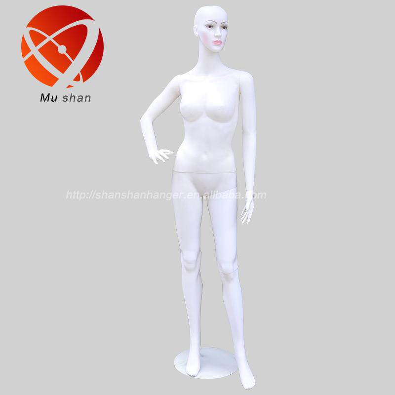 全身白色女模特道具网店拍摄服装模特衣架外贸热销铁底盘女模