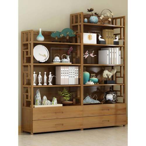 书架简易落地储物可移动客厅收纳小型学生实木桌面置物架儿童书柜