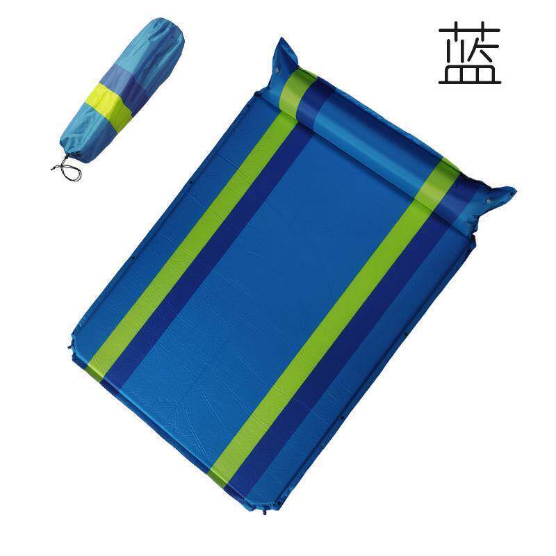 双人拼色防水自动充气垫防潮野外露营睡垫户外超轻加厚防潮垫