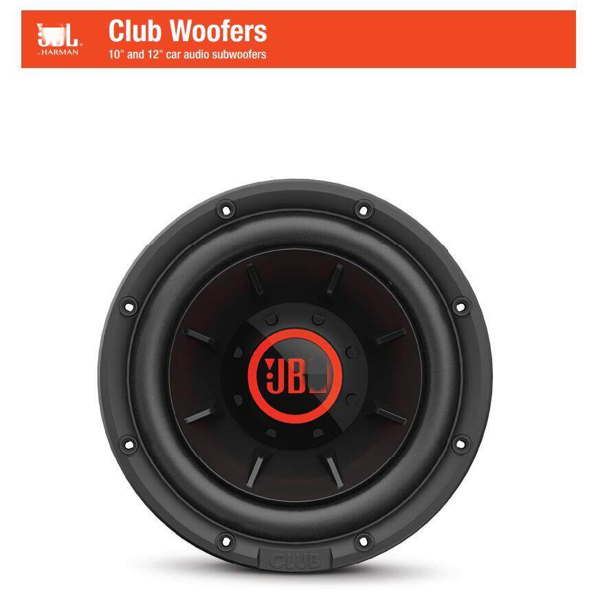 JBL10寸12寸汽车低音炮喇叭大功率音响超重低音炮无损改装双音圈