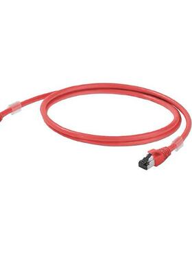 魏德米勒RJ45网线6类红色3米 IE-C6FP8LR0030M40M40-R 1166030030