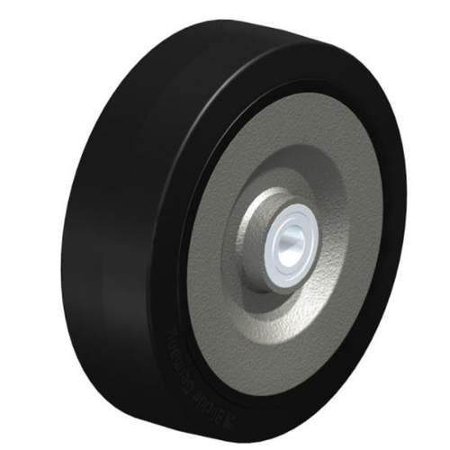 弹性实心天然橡胶单轮 脚轮 用于环卫，机械设备滚轮，耐磨