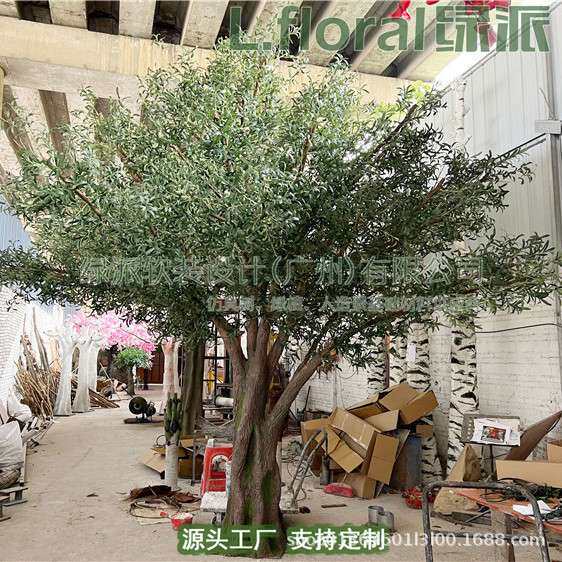 厂家直销仿真植物盆栽绿植小盆景仿真花塑料花假花摆设仿真橄榄树