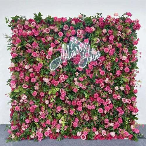 米兰草皮花墙布底花墙婚庆装饰婚礼布置仿真花客户来图打样