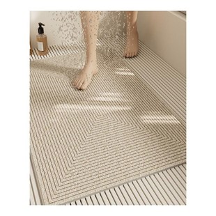 浴室丝圈防滑地垫淋浴房洗澡间卫生间防摔脚垫老人浴缸专用隔水垫