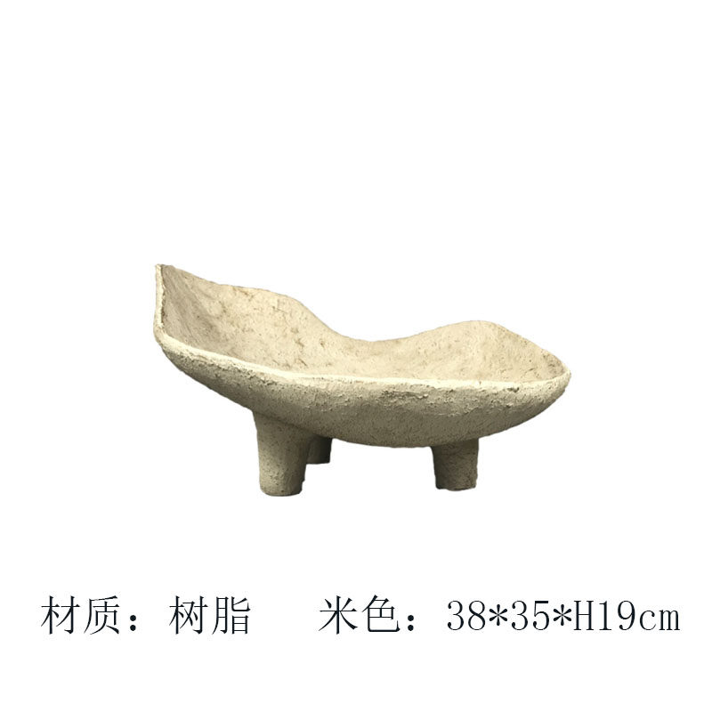 侘寂风复古水果坚果盘收纳摆件新中式仿古样板间客厅茶几软装饰品,家居饰品,装饰摆件,淘宝优惠券,粉丝福利购,淘宝优惠卷