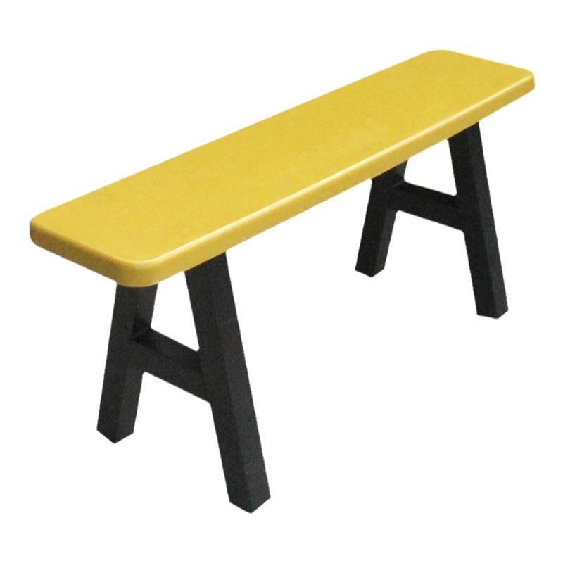 厂家生产玻璃钢独体凳 饭堂凳子 快餐店椅子分体餐桌食堂长条凳