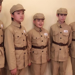 志愿军50老式怀旧抗美援朝儿童演出服英雄赞歌成人解放军舞台军装