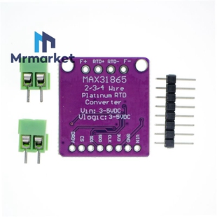 MAX31865 铂电阻温度检测器模块 RTD传感器PT100-PT1000