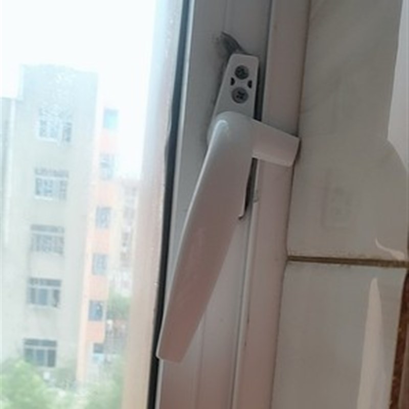 窗户把手50铝合金平开窗把手七字执手锁平底座单点执手外开窗户锁