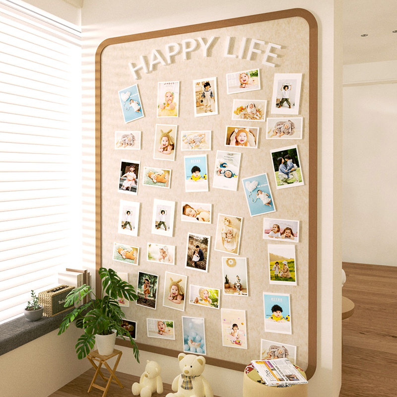 拍立得情侣相框照片定制手工周年纪念相册挂墙展示板生日礼物diy