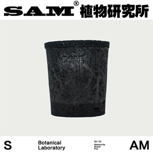 陨石黑陶盆/纯手工瓦盆/超透气植物花盆/绿植家居装饰花盆