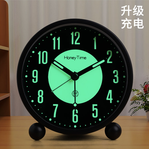 夜光小闹钟初中生专用电子神器学生用充电款摆台式时钟表2025新款