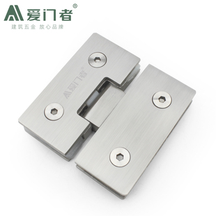 精铸不锈钢玻璃柜合页熟食玻璃门铰链酒柜门折页门夹展示柜门合页