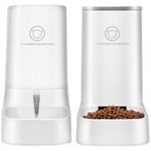 宠物用品 狗狗饮水器立式 猫狗猫咪自动喂食器饮水一体猫食盆 喝水