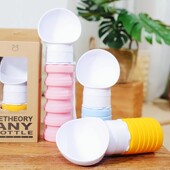 可伸缩外出随行杯宠物户外饮水杯随身饮水器喂水喝水器便携水壶