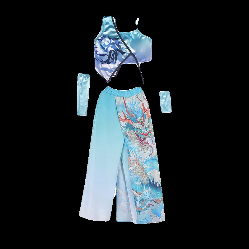 六一儿童节幼儿园爵士舞表演服女童国潮风女大童t台走秀表演服装