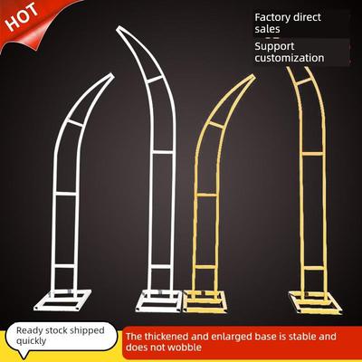 定IIZ制拱礼具婚锻铁角框架角门花道弯曲户外婚礼布局草坪仪式