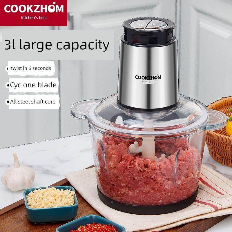 德料国不进19193口绞肉机家用饺馅锈钢动多功能理器打肉蒜蓉电搅