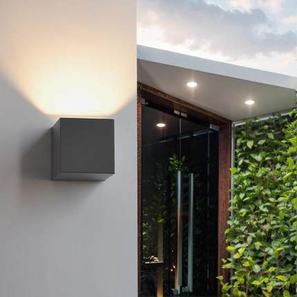 室内通用灯户外防水庭院外墙灯上下打光阳台过外迪圣奇露道台洗壁