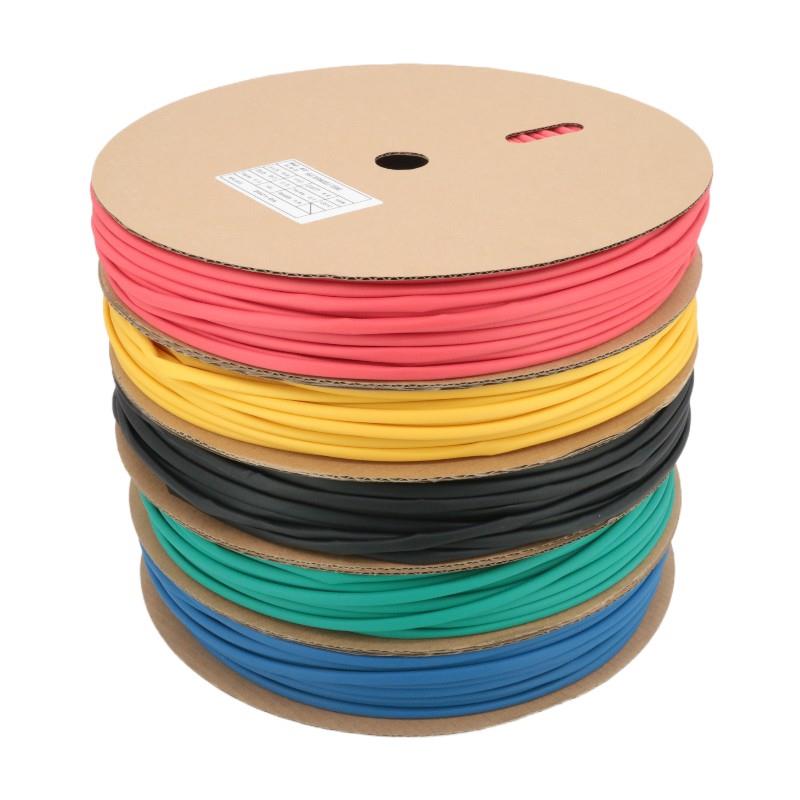 热套缩管无电字绝缘套管色精益佳成白黑色线电缆保护管号码标识热