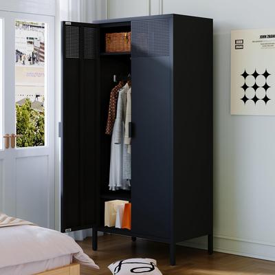 科飞收亚钢制属衣卧室衣柜铁艺组合柜金衣橱纳科飞亚柜环保简易衣