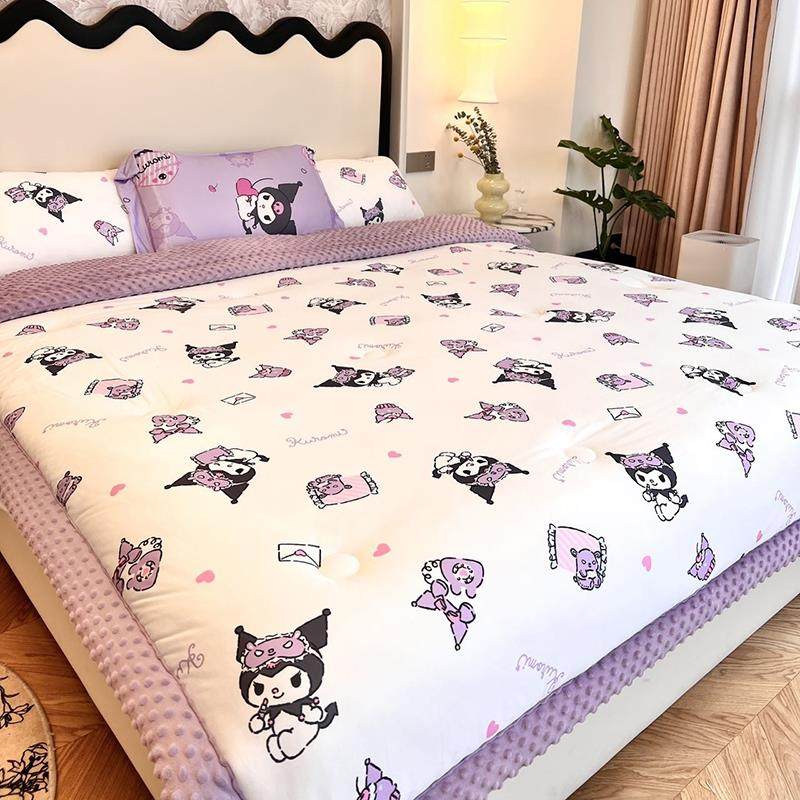 库爱洛米豆被儿童床被子婴儿空被调被盖豆毯可小孩棉被化纤被春秋